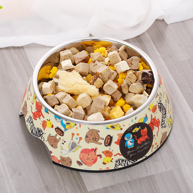 Superbes Gamelles en acier inoxydable et Céramique 2 en 1 de la collection Melanie pour chiens, chats et petits mammifères