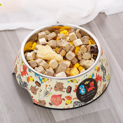 Superbes Gamelles en acier inoxydable et Céramique 2 en 1 de la collection Melanie pour chiens, chats et petits mammifères