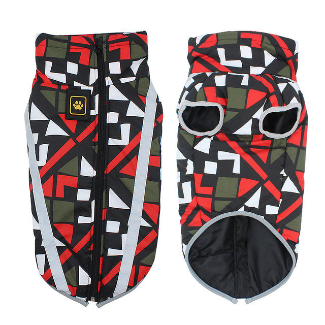 Manteau d'Hiver pour Grand Chien - Imperméable, Réfléchissant et Ultra Chaud