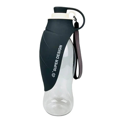 SUPER DESIGN - Bouteille d'eau portable 580 ml - Plein air, Voyages - Chiens et Chats - Noir