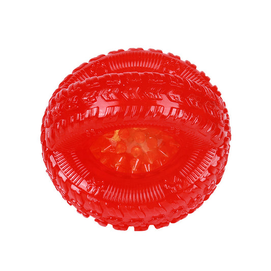 Balle Lumineuse LED Galaxie pour Chien - Jouet Interactif Rebondissant et Résistant