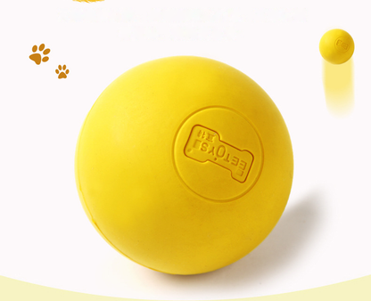 Balle Interactive en Caoutchouc Solide pour Chien - Jouet Résistant et Rebondissant