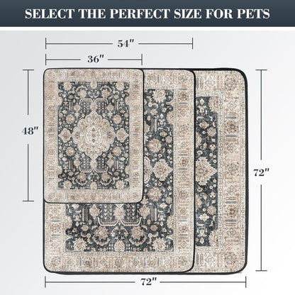 Scandinavian Minimalist Carpet Pet Mat, Stain-Resistant and Easy to Clean Sofa Coffee Table Mat, Urine-Proof Cat and Dog Pad