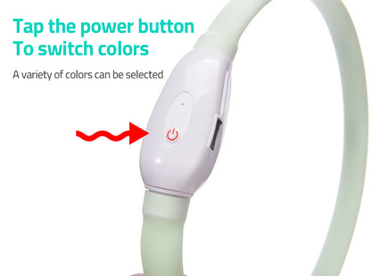 Collier lumineux à DEL et recharge USB