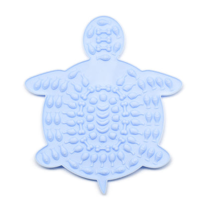 Tapis de léchage interactif Modèle Tortue en silicone avec ventouses