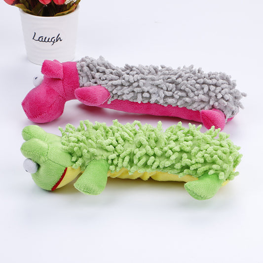 Jouet Interactif en Peluche pour Chien - Hippopotame et Grenouille Sonores