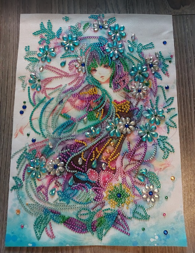 Peinture au diamant Magnifique Fée terminée