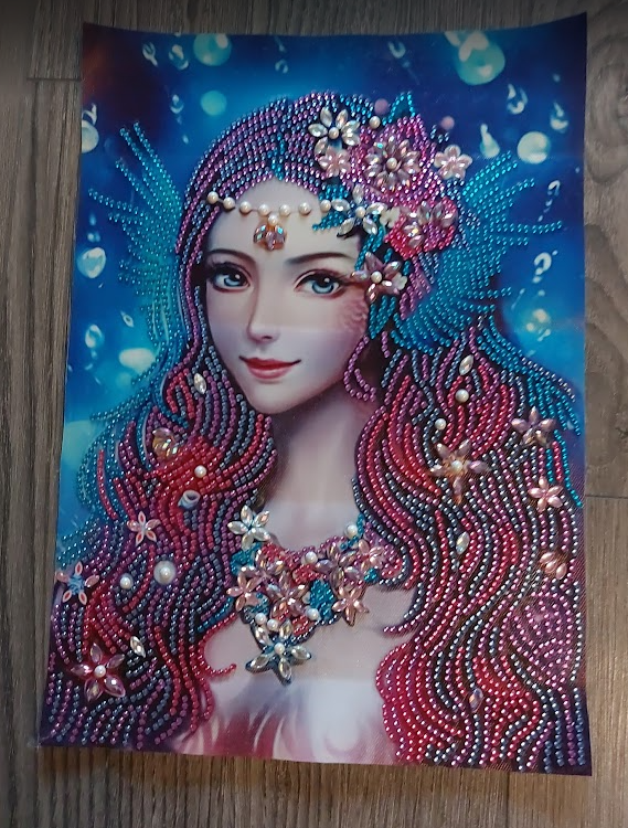 Peinture au diamant Sublime Fée terminée