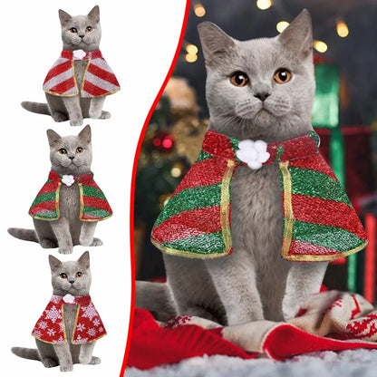 Costume Chic de Noël pour Chien et Chat - Déguisement Festif Adorable et Confortable