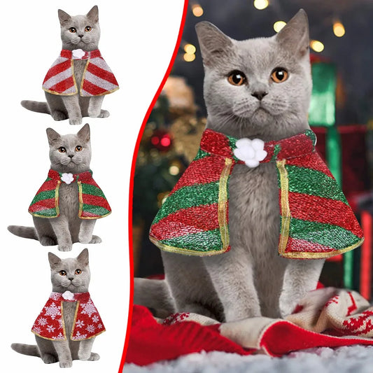 Costume Chic de Noël pour Chien et Chat - Déguisement Festif Adorable et Confortable