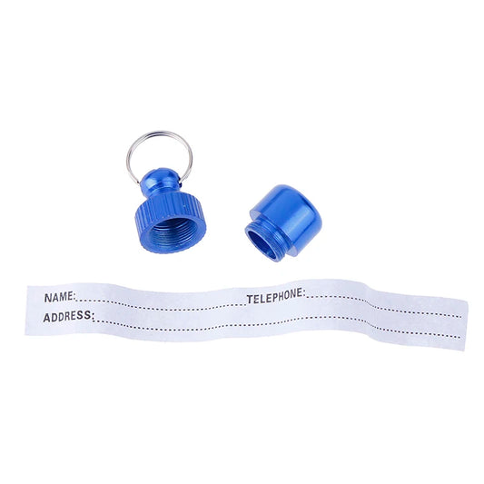 Dog Cat ID Name Address MINI Label Tag Storage Barrel Tube