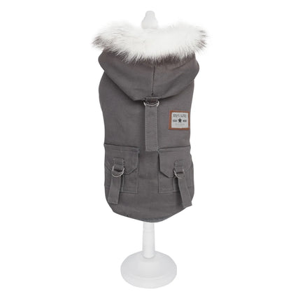 Winter Dog Clothes for Small Dogs Warm Dog Coat Jacket French Bulldog Clothes Hooded Coat Pet Puppy Cloting Fleece Padded Outfit