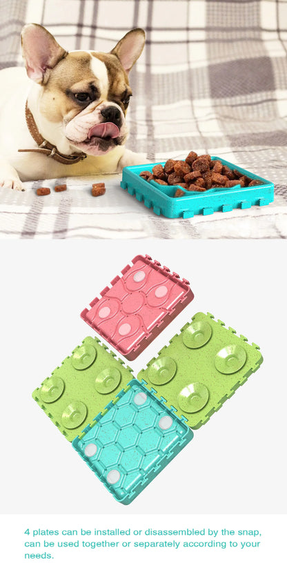 Gamelle anti-étouffement, Multi-surfaces et Multi-sections pour chien