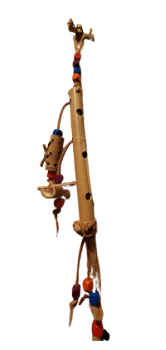 Jouet télescope en Bambou et cuir - Foraging / Recherche de nourriture