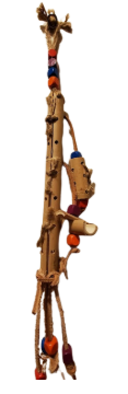Jouet télescope en Bambou et cuir - Foraging / Recherche de nourriture
