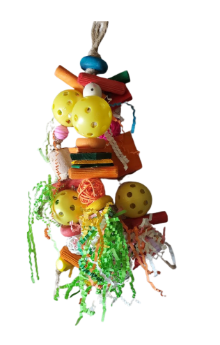 Jouet boules et frousfrous en folie