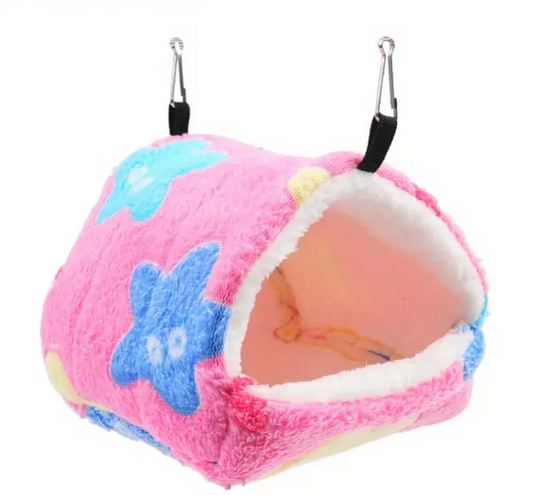 Nid en polar pour petits Animaux Rose avec étoile (Taille XL)
