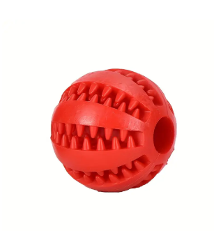 Balle/ Boule de Friandises Interactive Rouge pour Perroquets et petits animaux - Jouet de Recherche Alimentaire