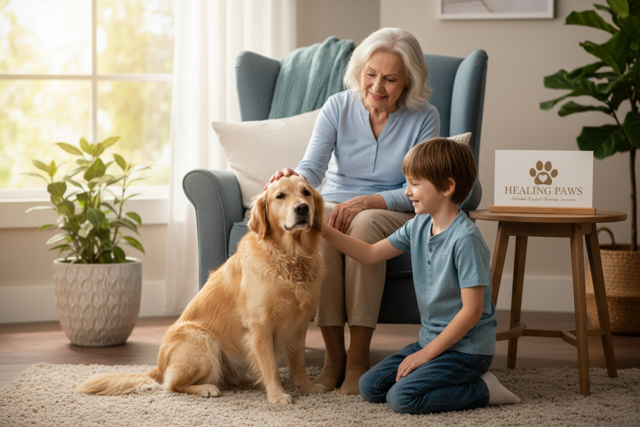 Bannière Zoothérapie Services à Domicile
