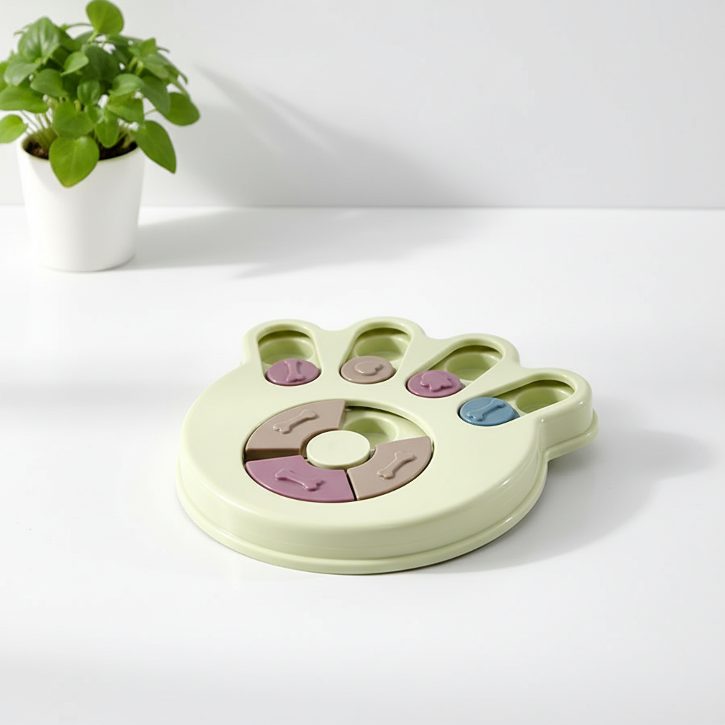 Bol Interactif Anti-Glouton pour Chien - Puzzle Alimentaire Stimulant IQ