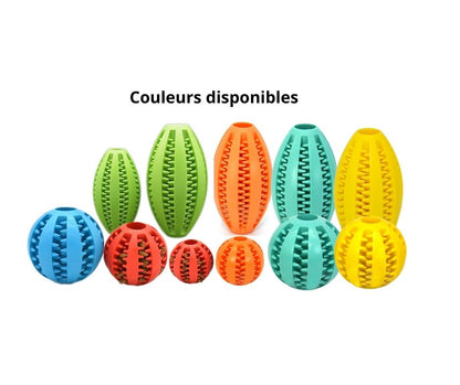 Jouet pour Chien Balle Friandise et nettoyage des dents