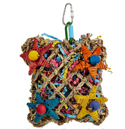 Poche Foraging Jonc de Mer Naturel - Recherche Nourriture Perroquets