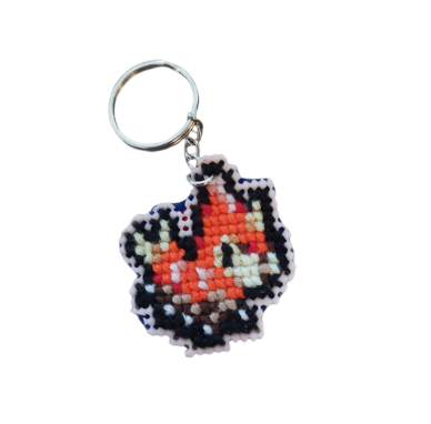 Porte-clés en points de croix Pokémon Magicarpe