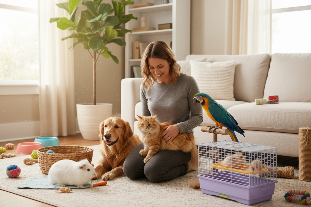 Service de gardiennage pour tous types d'animaux à domicile