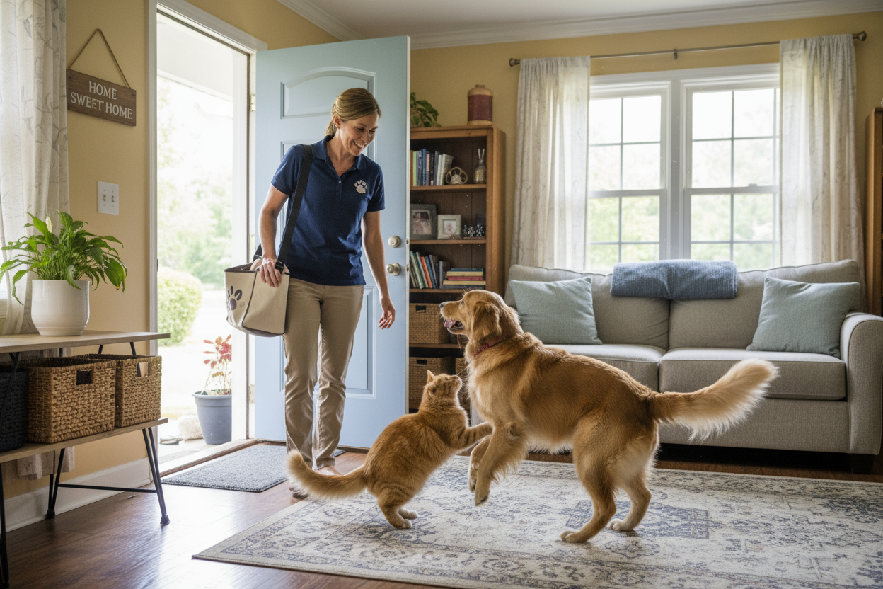 Service professionnel de visites à domicile pour animaux