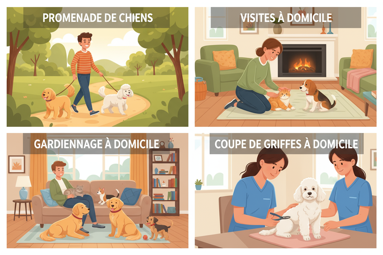 Services pour animaux - 4 sections