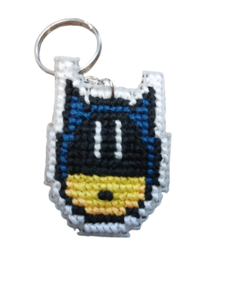 Porte-clés en points de croix - Sonic