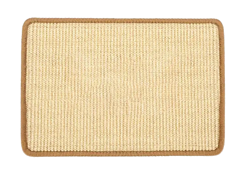 Tapis pour lapin et petits animaux en lin et sisal naturel avec dessous antidérapant