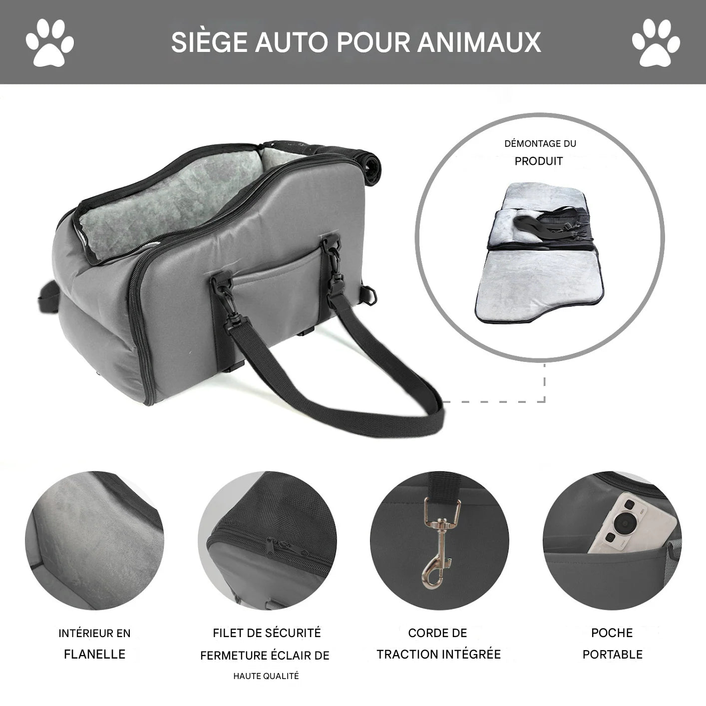 Transporteur ultra confort pour Chats, Petits chiens et Petits Animaux